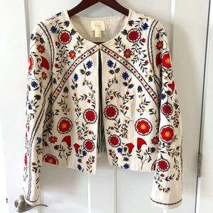 Maeve by Anthropologie embroidered Jacket (medium)